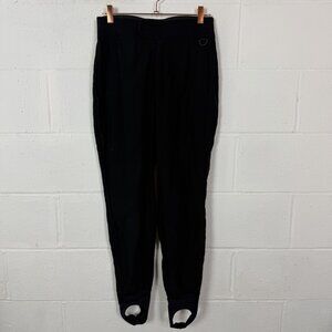 Vintage Schoeller Stirrup Ski Pants Black USA Made Outdoor Winter Snowboard 12